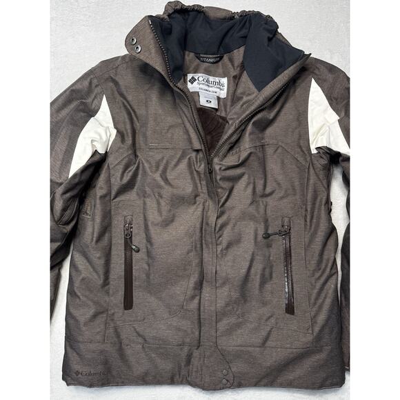 Columbia Titanium Women’s Ski & Snowboard Jacket Brown Waterproof Insulated SZ M - Picture 1 of 13